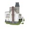 Department 56 Hot Properties Village The Beetlejuice House Lit Building Figurine and Accessory Set, 2 Pieces 9.8in H